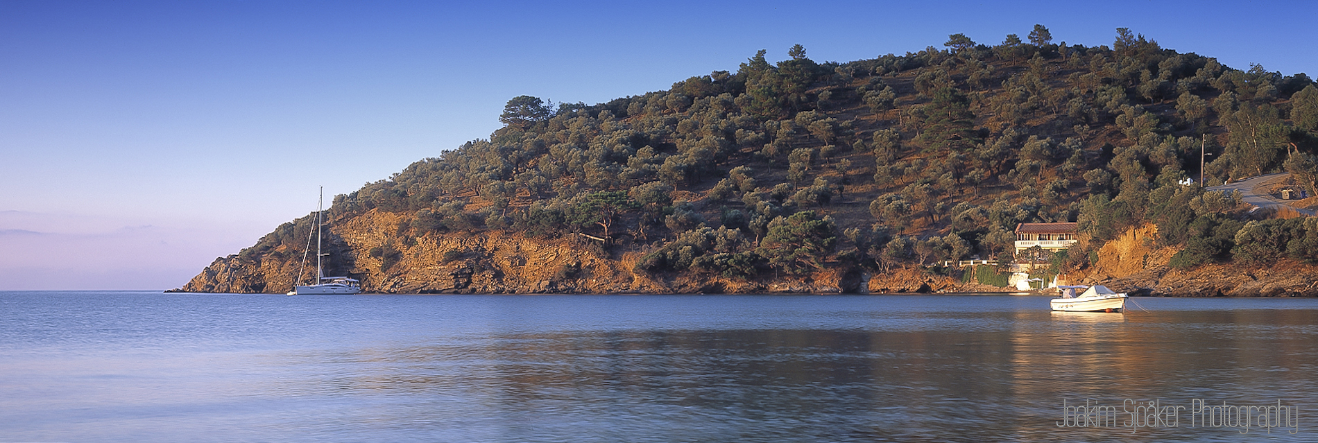 Joakim Sjöåker Photography limnionas beach samos greece panorama 6x17 velvia